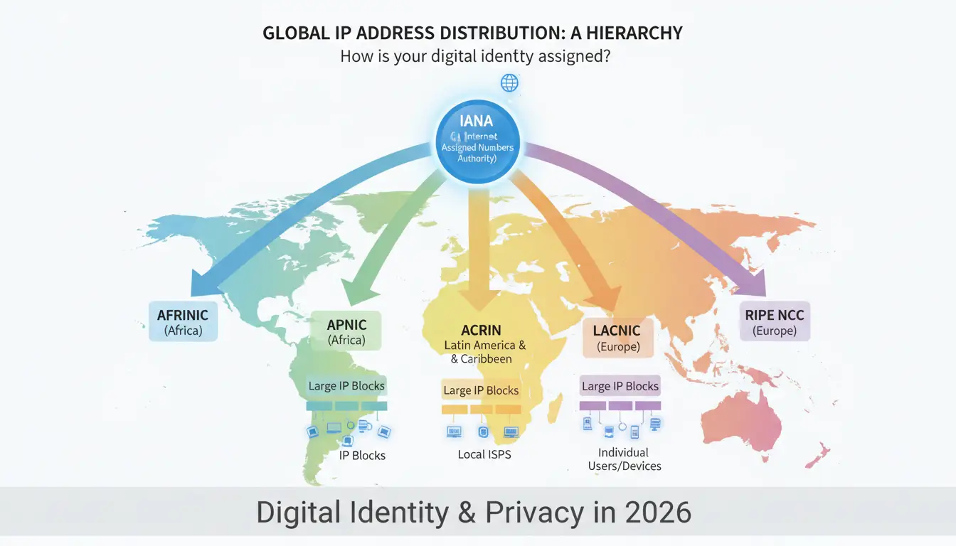 How is your digital identity assigned and distributed globally?