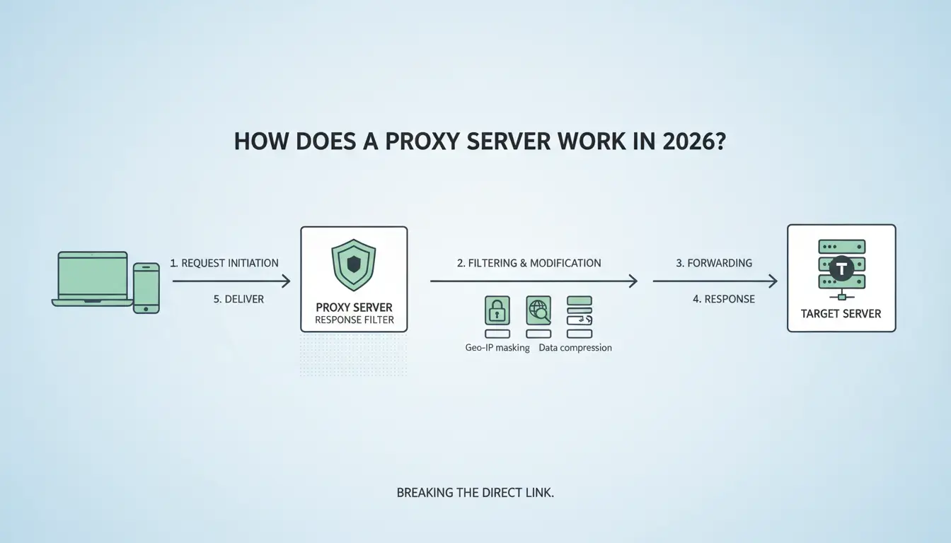How does a proxy server actually work in 2026?