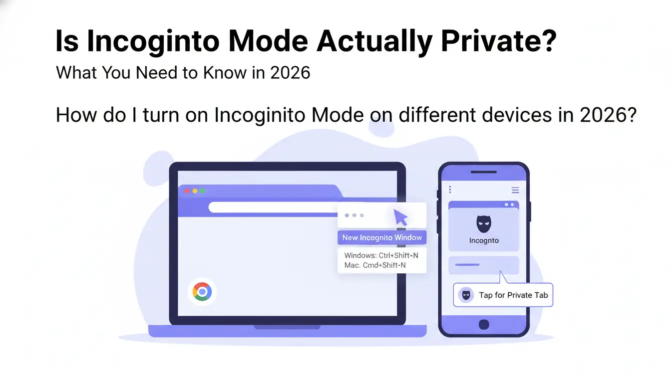 How do I turn on Incognito Mode on different devices in 2026?