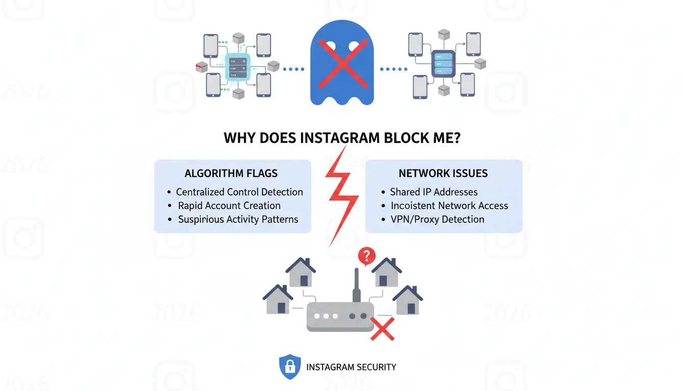 Why does Instagram block me when I try to make a second or third account?