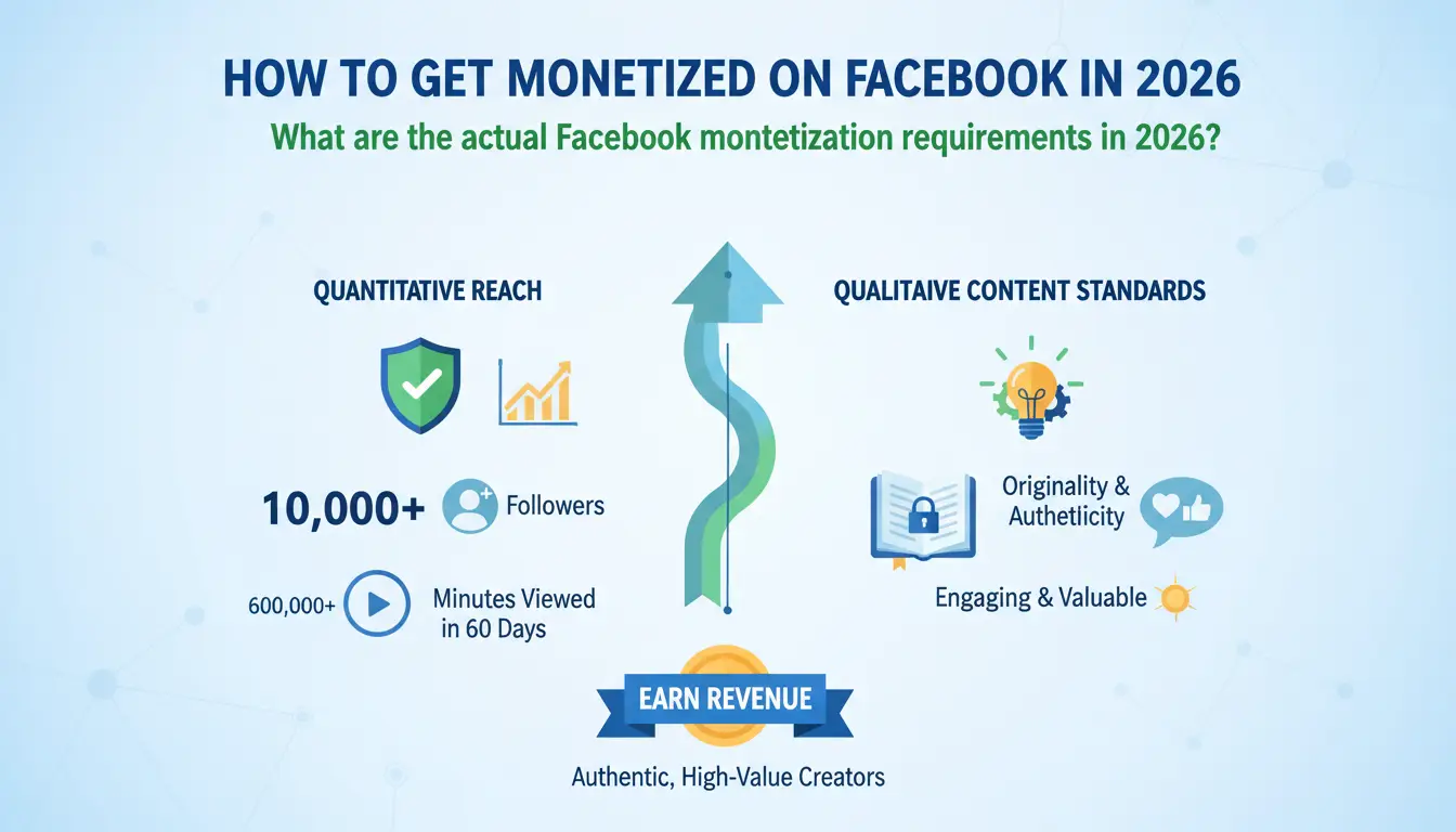 What are the actual Facebook monetization requirements in 2026?