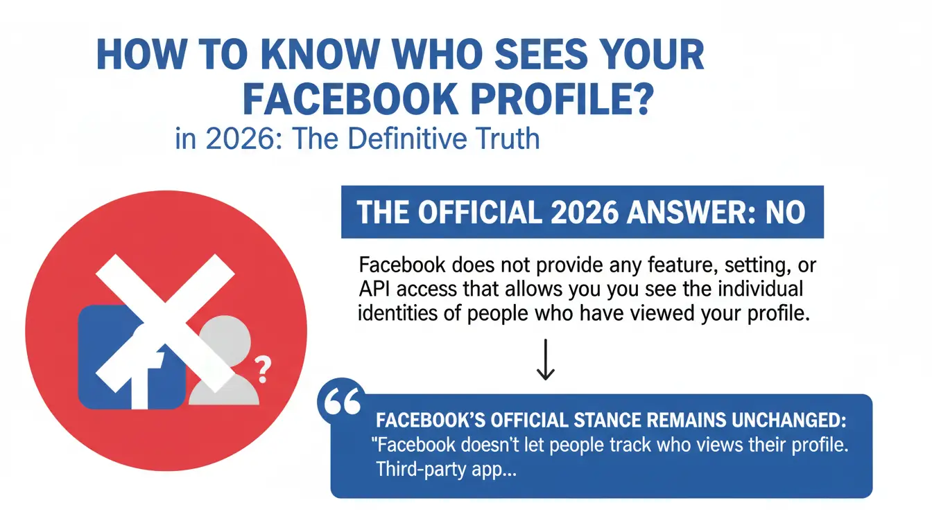 How to know who sees your Facebook profile? The official 2026 answer