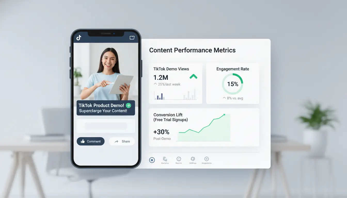 Example of a TikTok product demo video