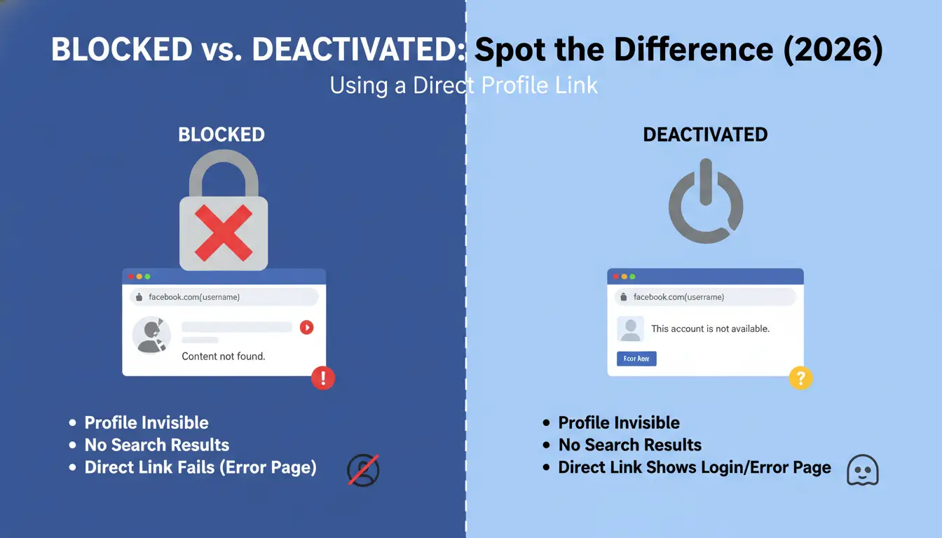 Blocked vs. Deactivated: How to Spot the Difference in 2026