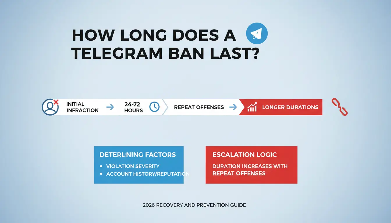 How long does a Telegram ban usually last?