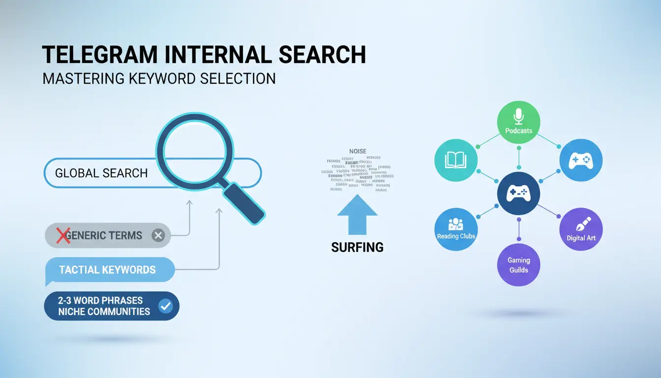 How do you use Telegram’s internal search effectively?