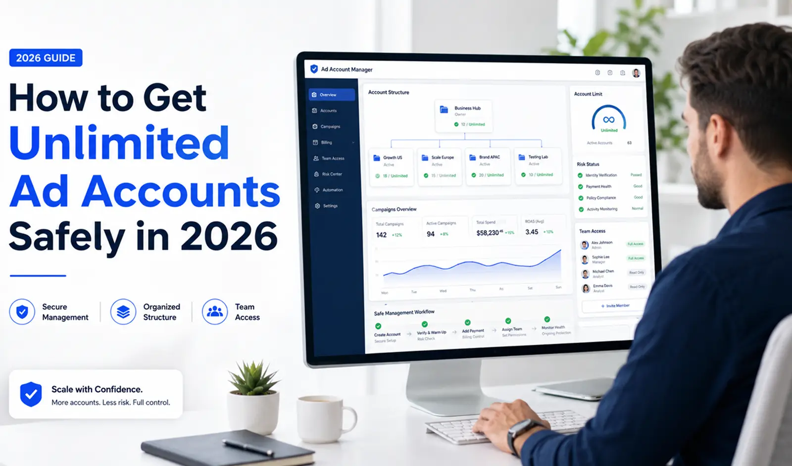 how to get unlimited Facebook ad accounts safely in 2026