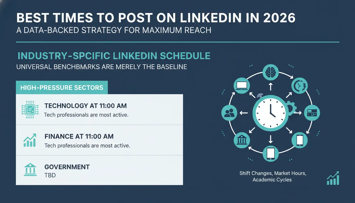 How does your specific industry dictate your LinkedIn schedule?