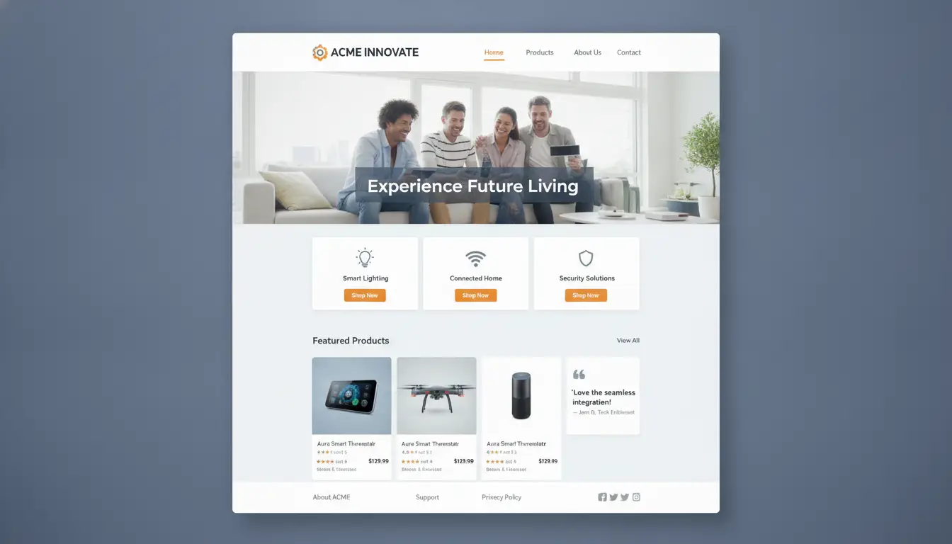 Example of a well-designed Amazon Storefront homepage