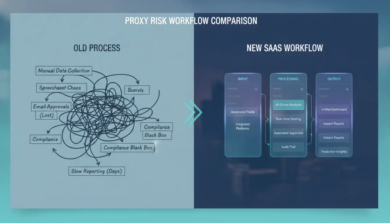 proxy risk workflow comparison
