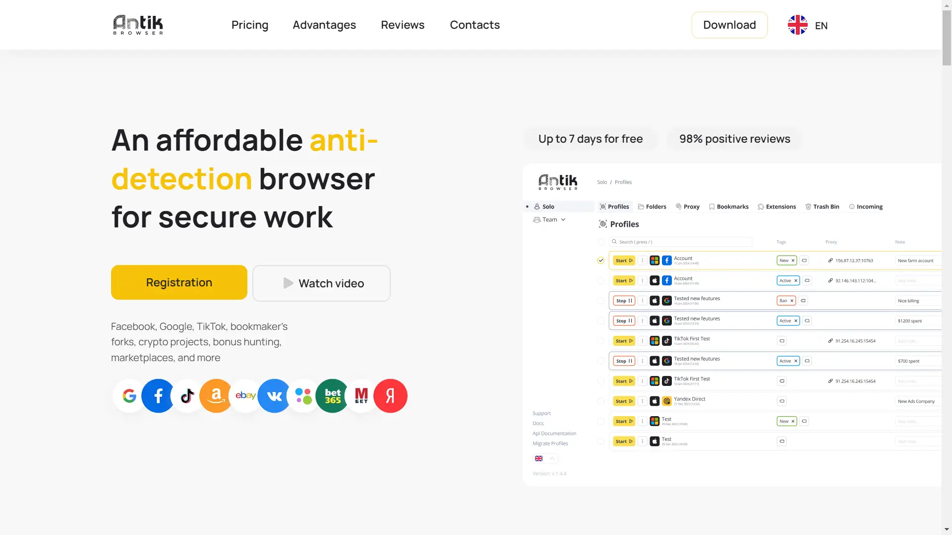 DICloak - Giải pháp thay thế tốt nhất cho Antik Browser