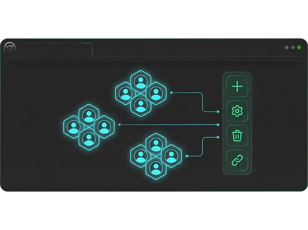Interface de Gerenciamento de Grupo de Perfis